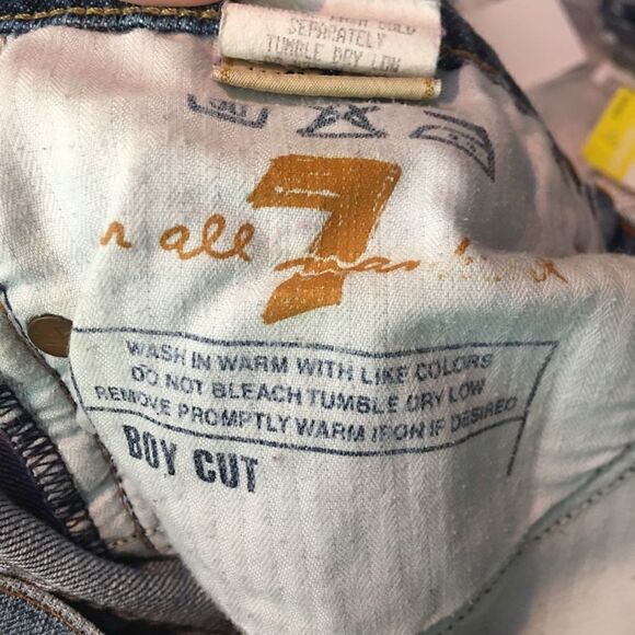 7 for All Mankind Boy Cut Button Fly Jeans 26 - Picture 5 of 11